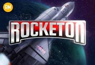 Energický a rockový obrázek hry 'Rocketon', který odráží živou atmosféru a hudební téma titulu.