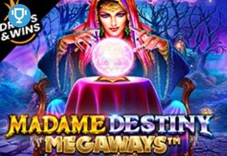 Tajuplný a okouzlující obrázek hry 'Madame Destiny Megaways', který evokuje auru jasnovidectví a magickou atmosféru titulu.